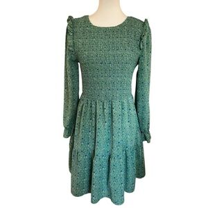 Green Boutique Floral Smocked Dress